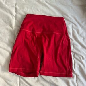SET Active Bold Red Bike Shorts